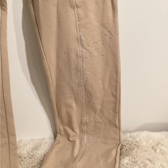 BCBGMaxAzria Beige Hoodie with Faux Fur Trim - Picture 8 of 16